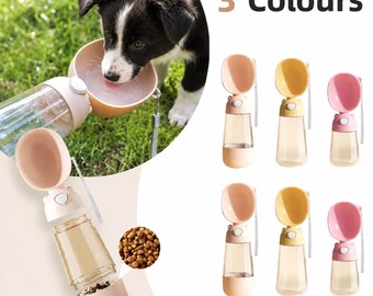 Botella de agua portátil para perros: hidratación de viaje sin complicaciones.