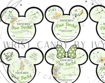 Printable Disney inspired You've Been Pixie Dusted Tags (PDF)