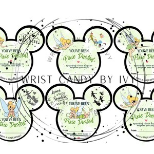 Printable Disney inspired You've Been Pixie Dusted Tags (PDF)