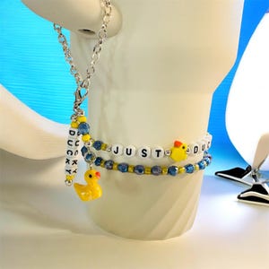 Bransoletka z koralikami Cruising Ducks Stanley Tumbler: spersonalizowane błyszczące akcesoria do kubków Tumbler