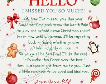 Printable Elf Arrival Letter (PDF)