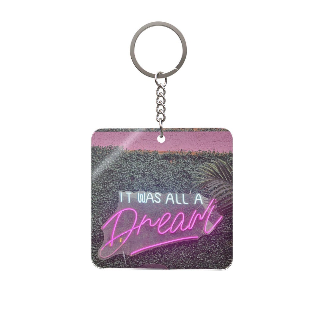 Famous Keychains Famous Rapper Quote Square Keychain | Lyric Quote Keyring - Etsy