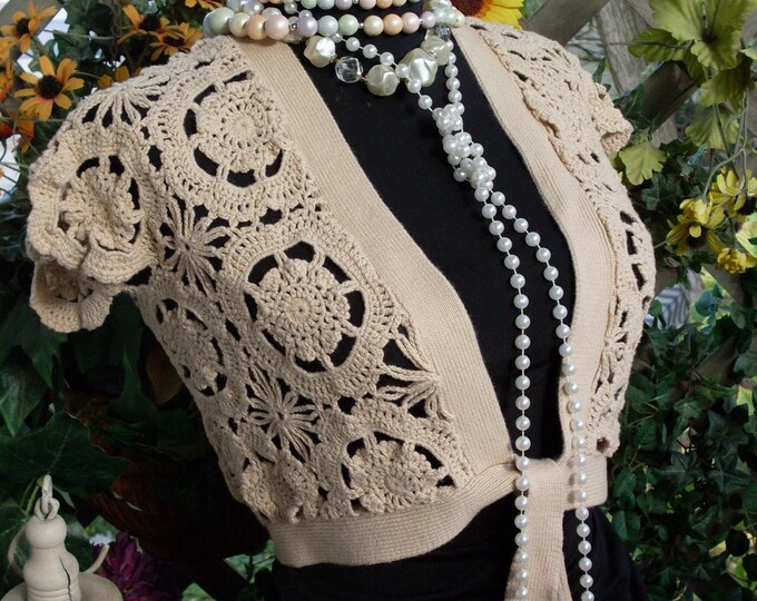 Gypsy Boho Crochet Jacket Etsy