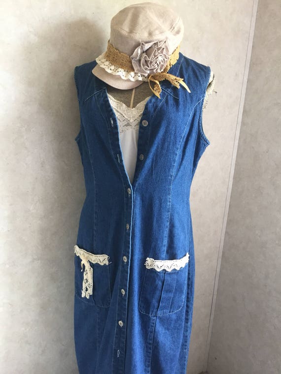 jean maxi dresses