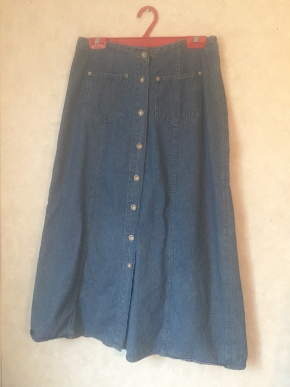 denim skirt size 14
