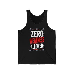 Zero Weakness Allowed Tank Top | Fitness Motivation, Gym Workout