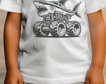 Monster Truck  svg shark monster truck svg Sublimation funny Monster Truck  megalodon Png Truck Png shark funny Png Monster Png tshirt