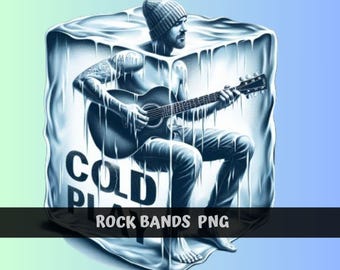 Vintage Cold Rock Band PNG: Cold weather day Shirt Design (Digital Download)