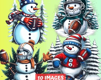 Funny Football Bundle Christmas Snowman football png Funny snowman  png football lover funny football snowman cricut football sublimation