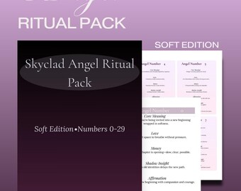 Pacchetto rituale dei numeri angelici 0-29 / Guida spirituale stampabile / Download digitale / Strumento di guarigione e manifestazione