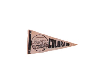 Pikes Peak Colorado Felt Flag Pennant