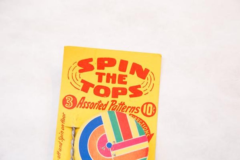 DISCOUNTED Mid Century Spin the Tops Toy