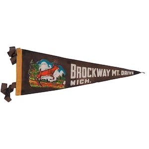 Brockway Mt. Drive Michigan Felt Flag Pennant