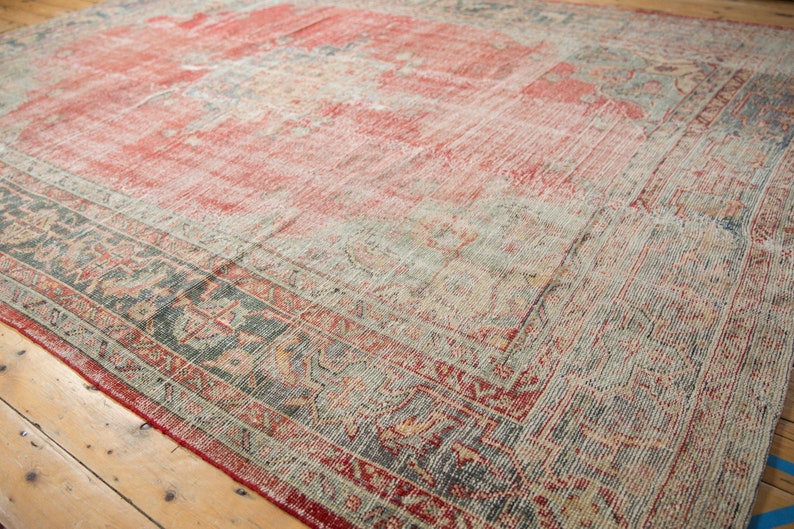 DISCOUNTED 8.5x11.5 Vintage Distressed Oushak Carpet image 6