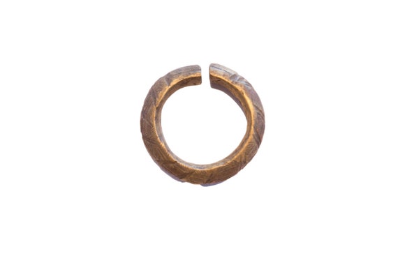 Vintage African Bronze Alloy Cuff Bracelet - image 1