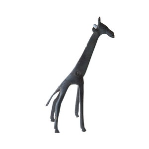 Vintage Dark Bronze African Giraffe