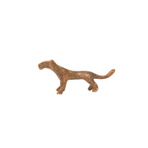 DISCOUNTED Vintage Tiny Cheetah Bronze Gold Weight image 1