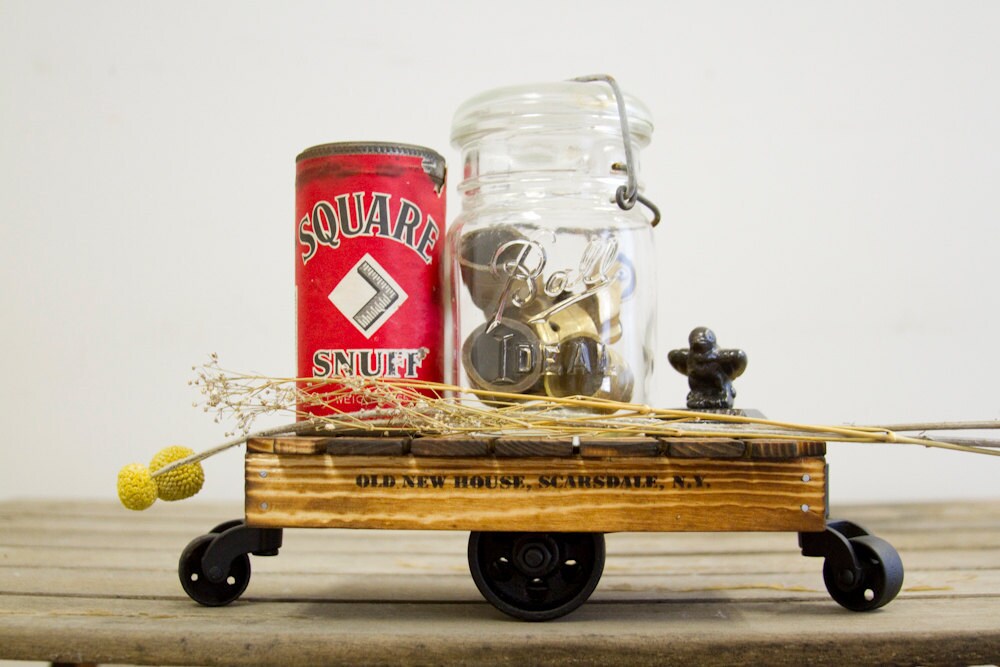 RESERVED Classic Miniature Industrial Cart Made to Order -- Antique ...