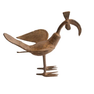 Vintage African Curved Beak Bird Casting