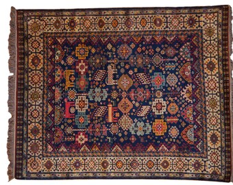 5.5x6.5 Vintage Indian Shiraz Design Carpet