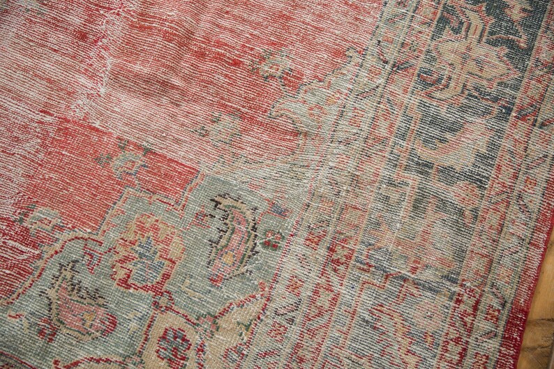 DISCOUNTED 8.5x11.5 Vintage Distressed Oushak Carpet image 5