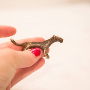 DISCOUNTED Vintage Tiny Cheetah Bronze Gold Weight image 4