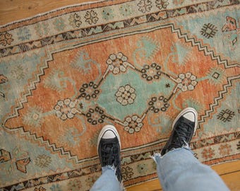 5x5 Area Rugs, Vintage Rug, Turkish Rug, Anatolian Rugs, Rugs for