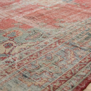 DISCOUNTED 8.5x11.5 Vintage Distressed Oushak Carpet image 4