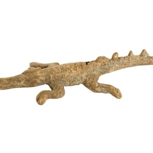 Vintage African Bronze Light Patina Alligator