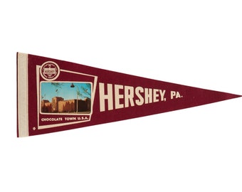 Vintage Hershey PA Felt Flag