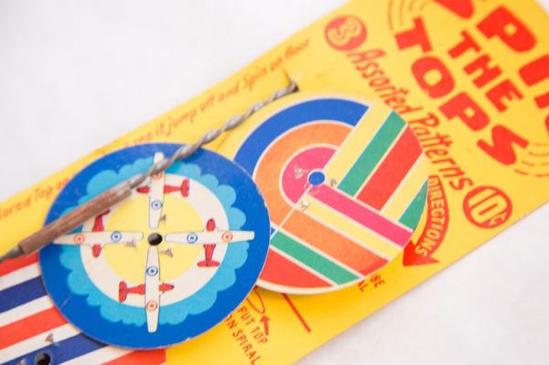 DISCOUNTED Mid Century Spin the Tops Toy