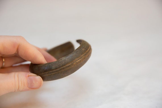 Vintage African Bronze Bracelet - image 3