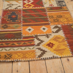 DISCOUNTED 3x5 New Patchwork Kilim Rug image 3