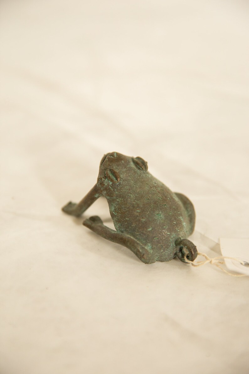 Vintage African Oxidized Copper Frog