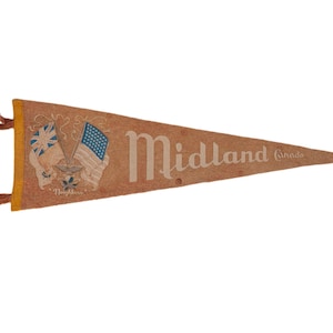 Midland Canada Felt Flag Pennant