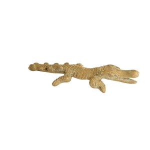 Vintage Bronze African Crocodile