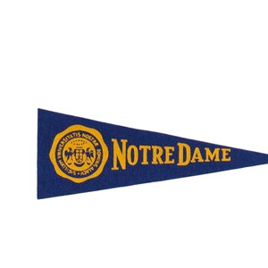 Vintage Notre Dame Felt Flag