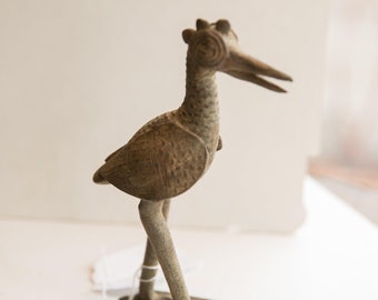 ヴィンテージのアフリカの鳥の彫刻 - Etsy 日本
