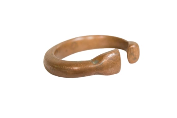 Antique African Copper Snake Bracelet