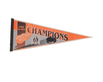 Detroit Red Wings 1995 Western Conference Champions Felt Flag Pennant