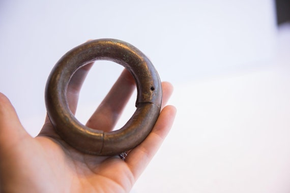 Antique African Interlocking Bracelet - image 7