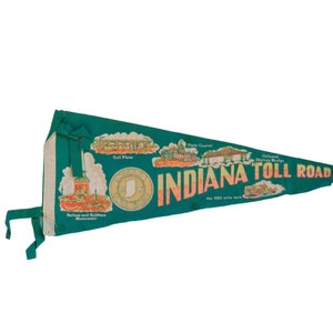Indiana Toll Road Felt Flag Pennant