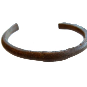 Antique African Copper Bracelet with Faded Detailing