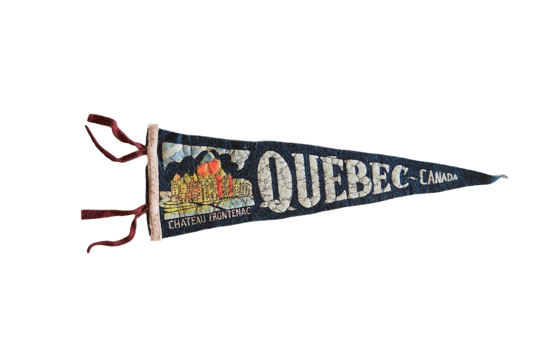 Drapeau Fanion US Navy Vintage - Feutre, Taille 12x28 - Années 50 - Occasion (Petits Trous D'Épingle)