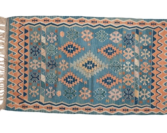 3.5x6.5 Vintage Turkish Kilim Rug