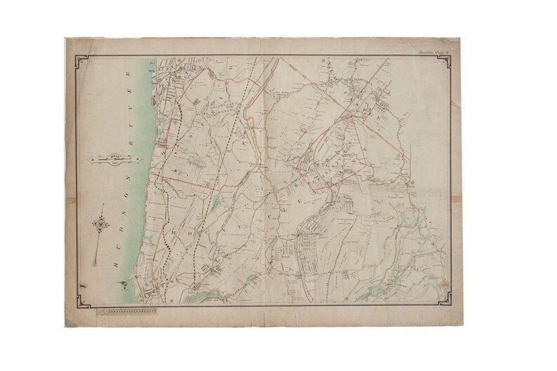 Vintage Map of Pleasantville New York Etsy