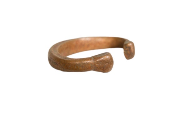 Antique African Copper Snake Bracelet