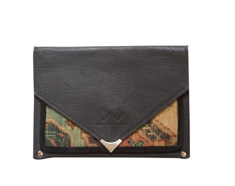 DISCOUNTED Handmade Rug Fragment Clutch