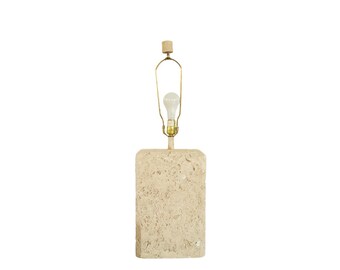 DISCOUNTED Vintage 1970s Faux Travertine Table Lamp