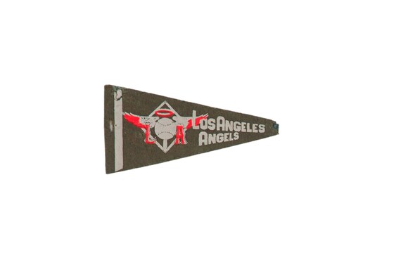 Grand fanion vintage Los Angeles Angels MLB des années
